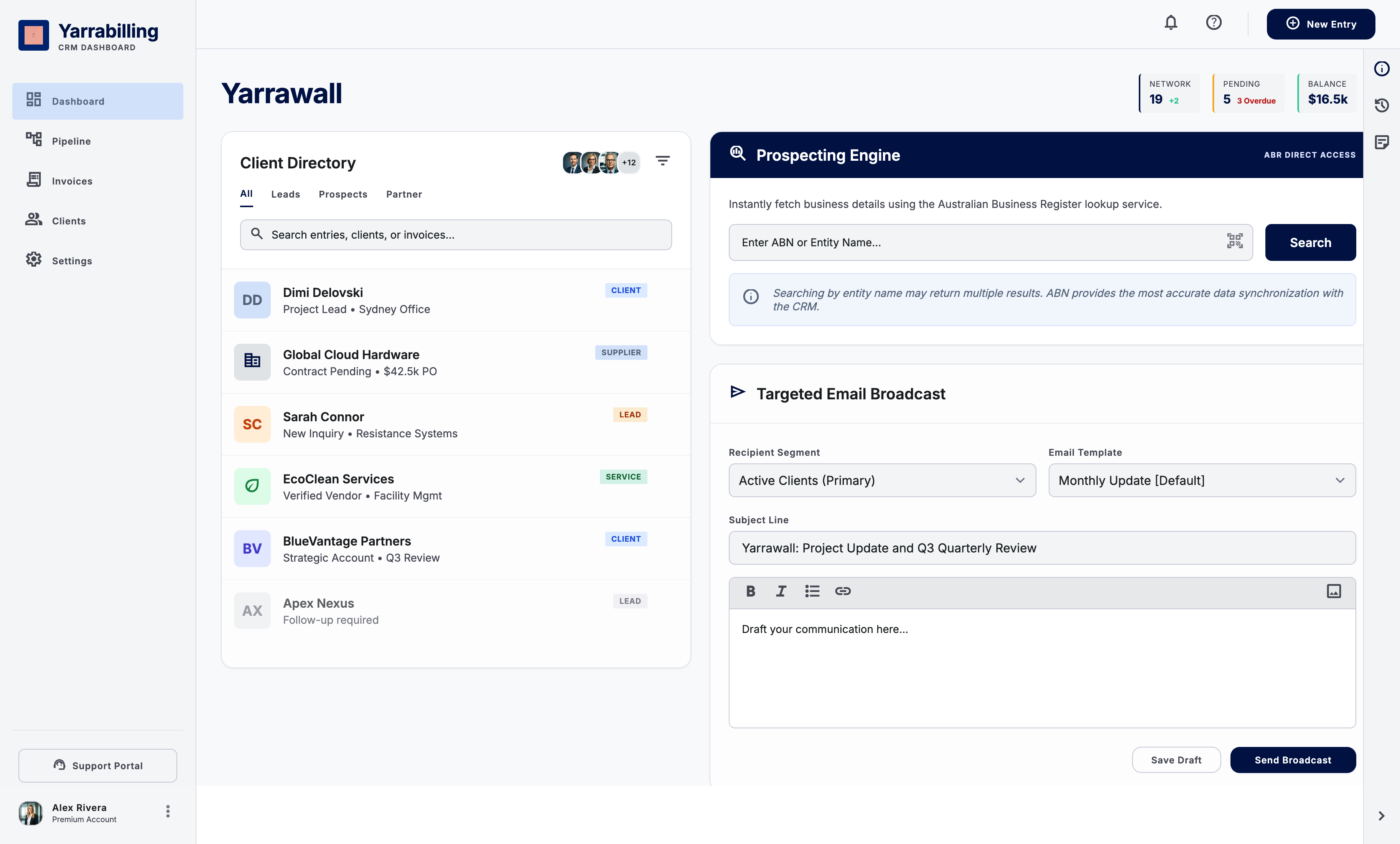 CRM Panel